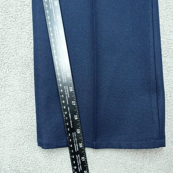 Sport-About Pants Men's 38 X 30 Navy Blue Flat Front Straight Leg Polyester - Picture 2 of 5